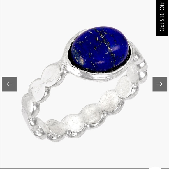 Surreal Blues Ring, Blue Lapis new, message sale after purchase Silpada - Picture 2 of 7